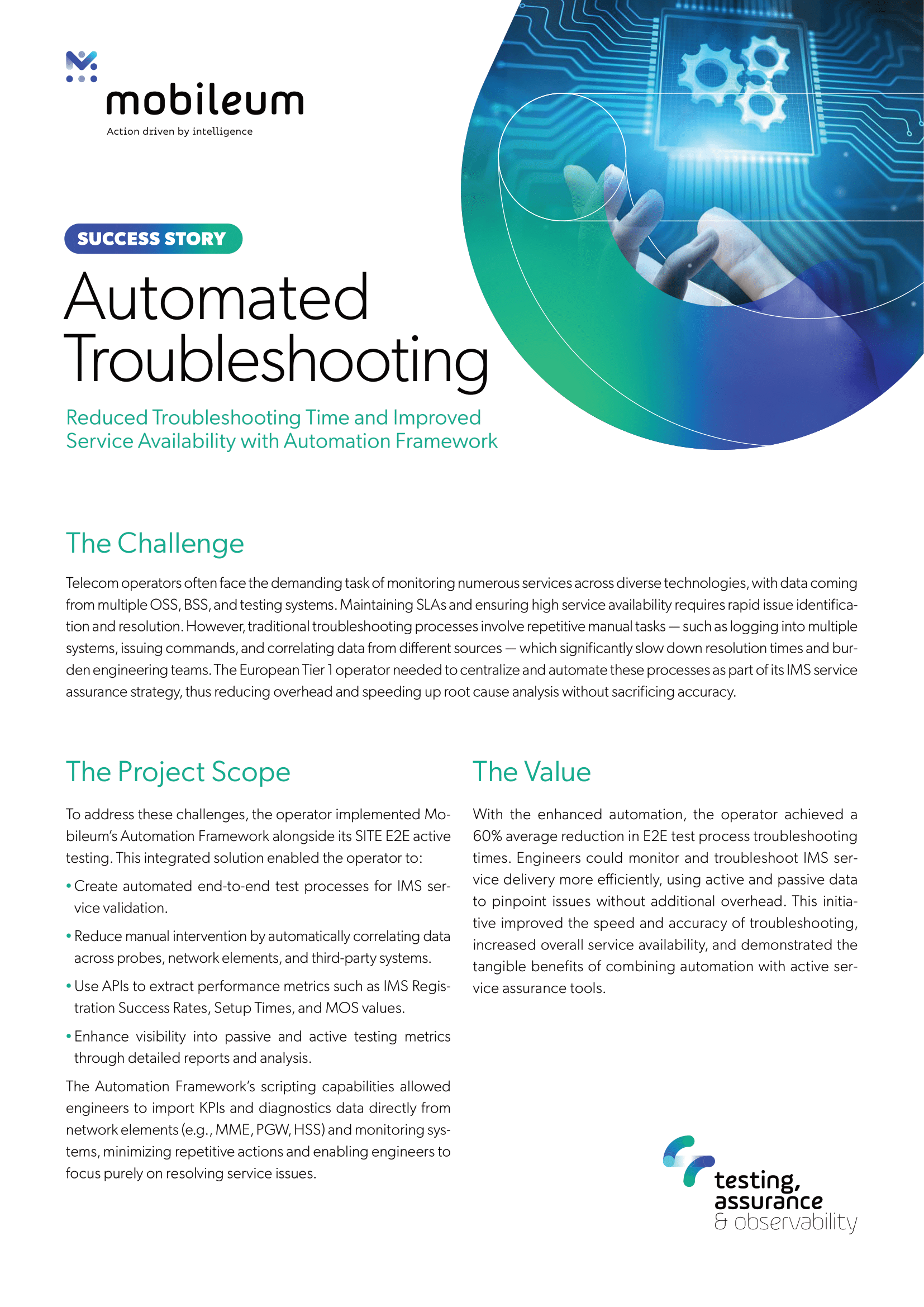 Automated Troubleshooting