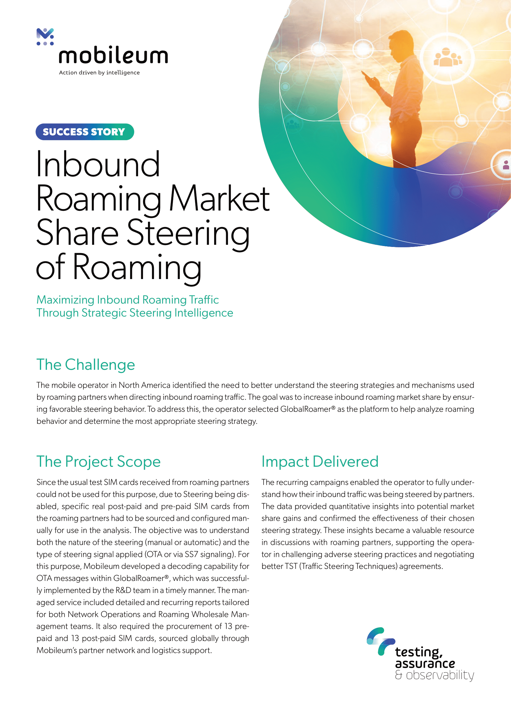 Mobileum Case Study Inbound Roaming Market Share Steering of Roaming 1
