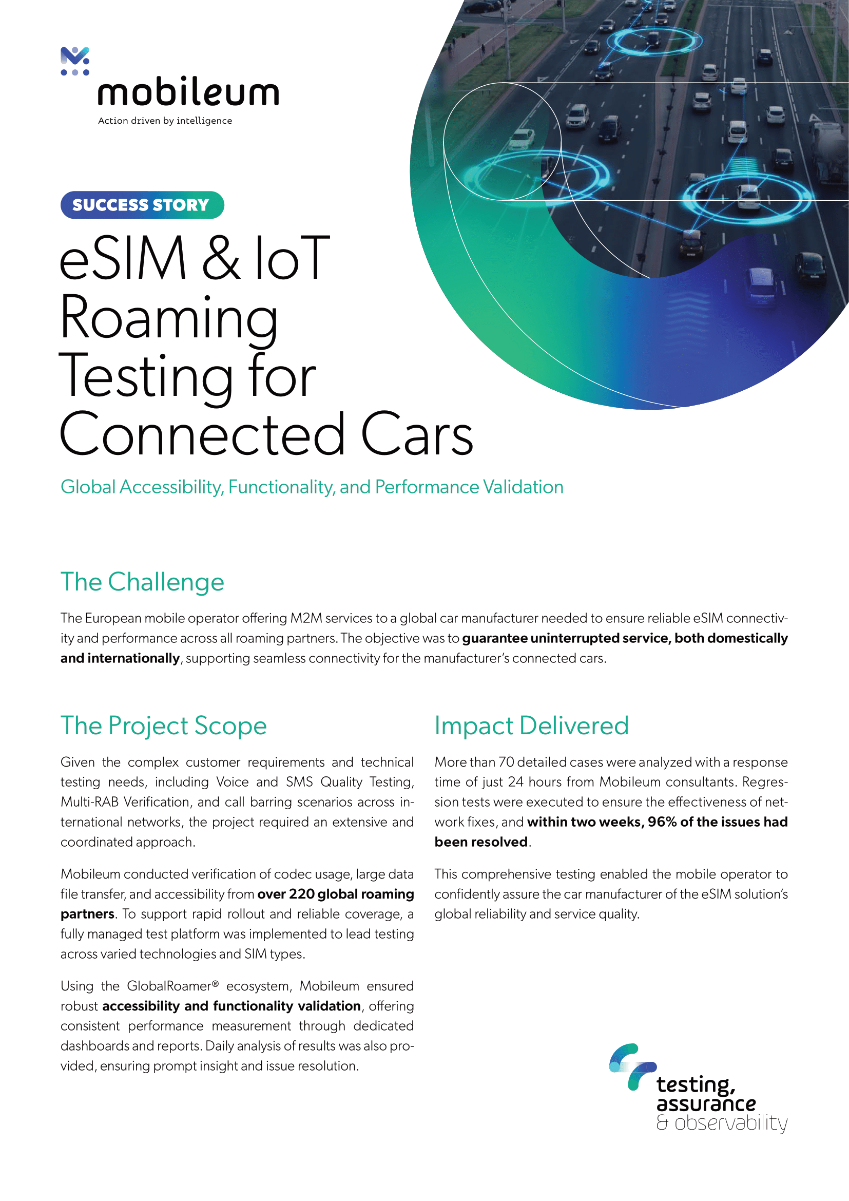eSIM & IoT Roaming Testing for Connected Cars