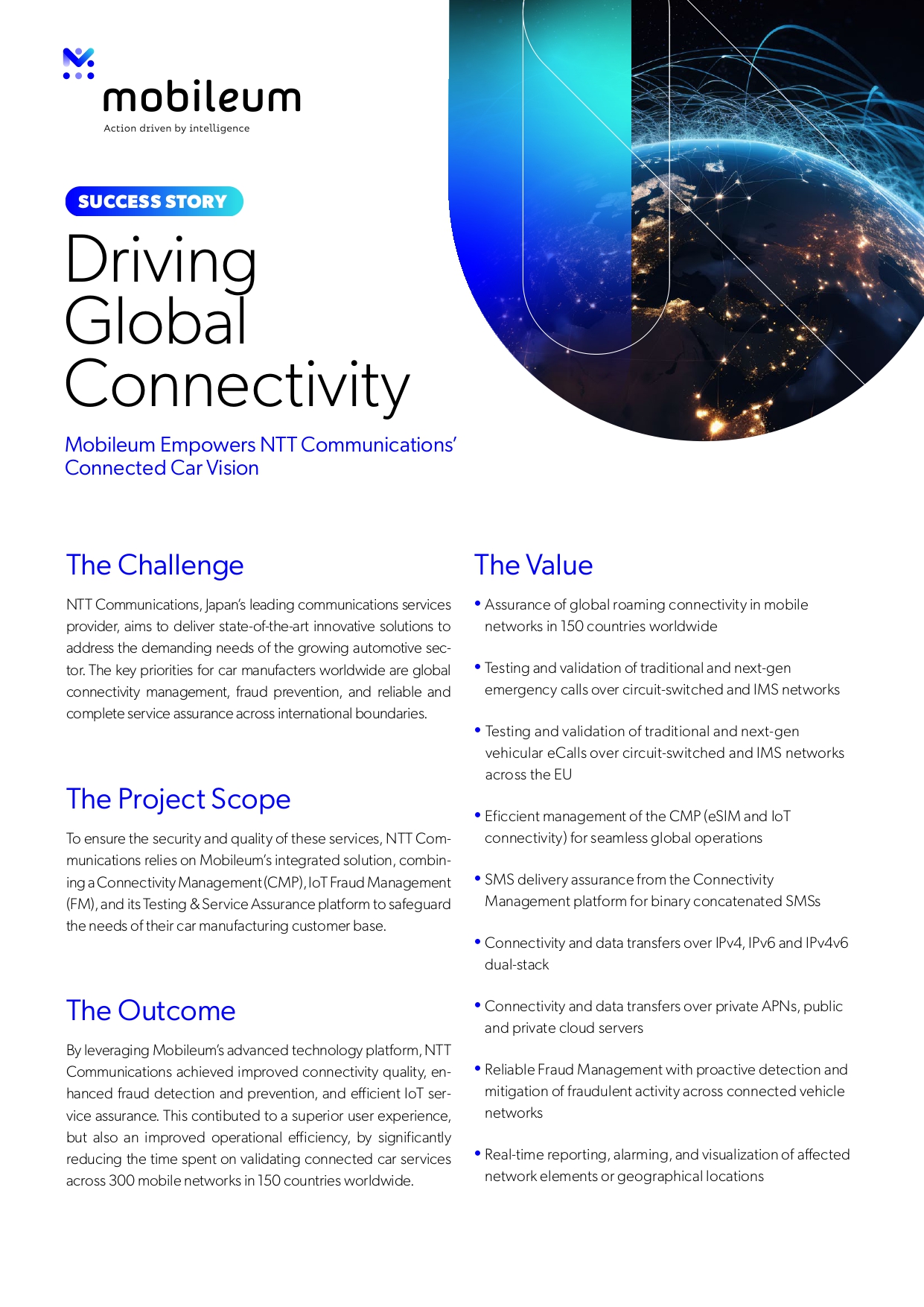 mobileum success story connected car